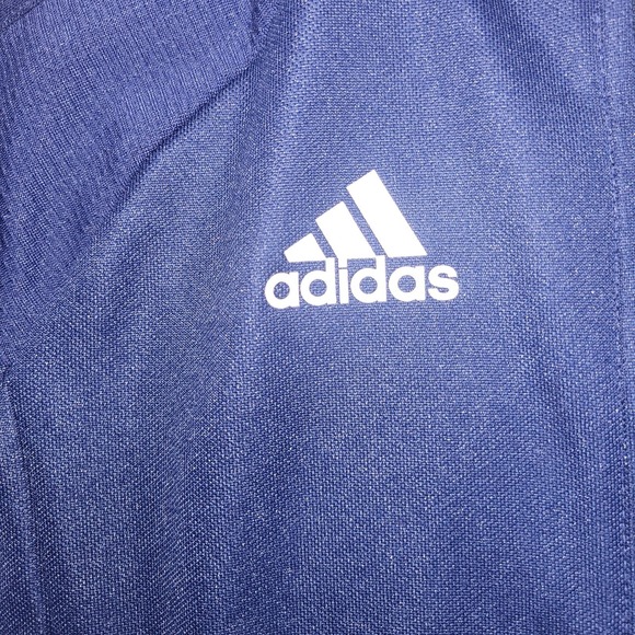Adidas Track Jacket Kids Size XS Thumb Holes Full Zip Pocket Blue BR2707 - Picture 3 of 13